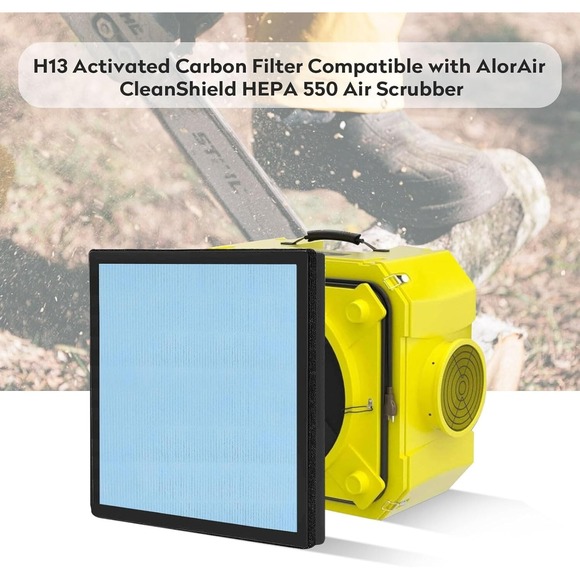 AlorAir CleanShield HEPA 550 Air Scrubber Filters 2-Pack โ HEPA & Carbon Combo 1 - Picture 7 of 7